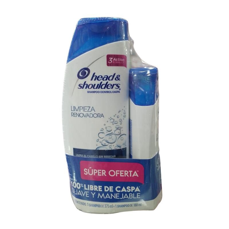 Shampoo H&S Limpieza Renovadora X2Uni