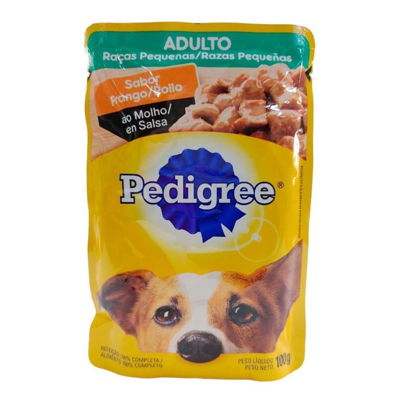 Pedigree Adultos Razas Pequeñas Sabor a Pollo 100gr