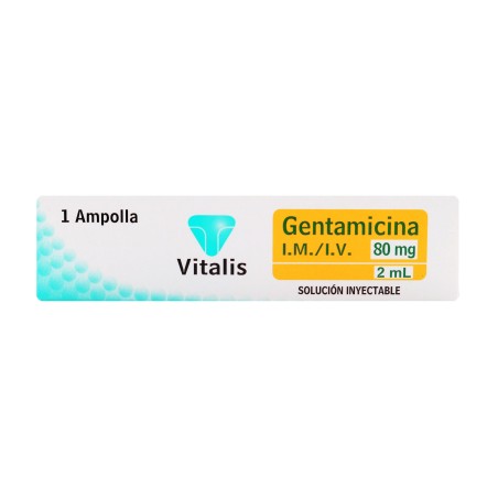 Gentamicina Vitalis  1 Ampolla 80mg 2ml