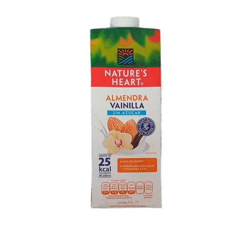 Leche Natural Heart Almendra y Vainilla 946ml