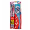 Crema Dental Colgate Triple Acción Xtra 60ml + 2 Cepillos Textura Media.