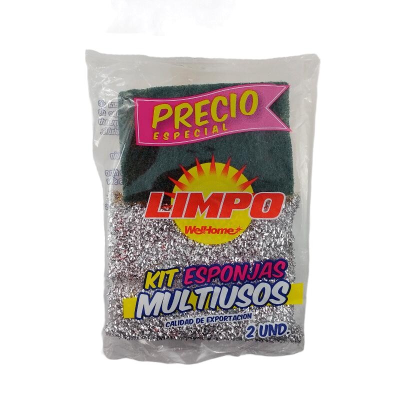 Kit Esponjas Multiusos Limpo 2 Und