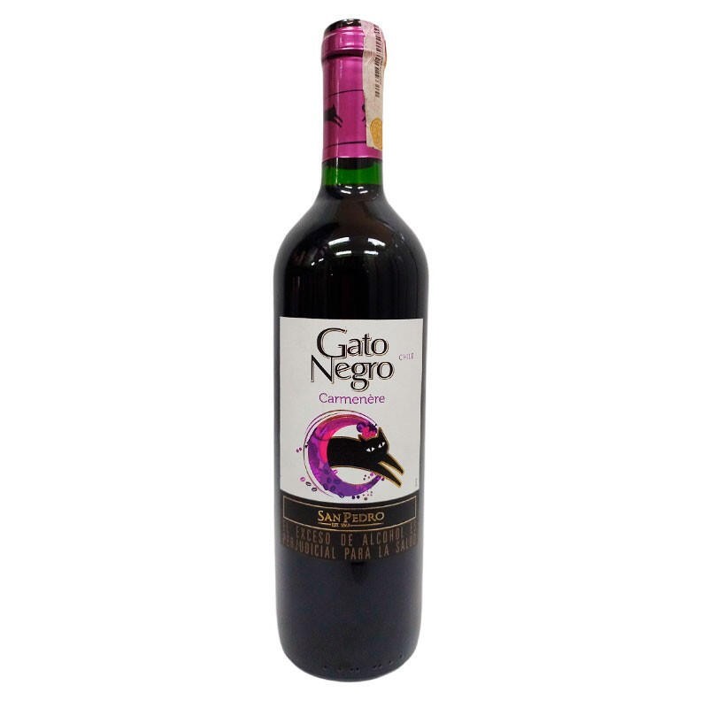 Vino Gato Negro Carmenere 750mL