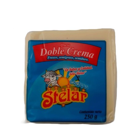 Queso Stelar Doble Crema Bloque 250gr