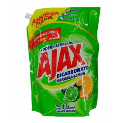 Limpiador Ajax Bicarbonato Naranja Doypack 1500ml