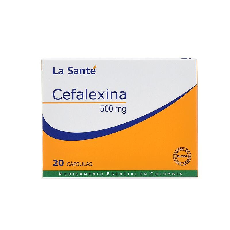 Cefalexina La Santé 20 Cápsulas 500mg