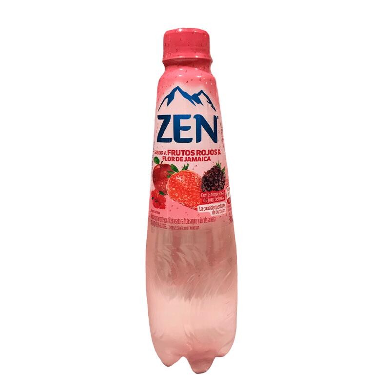 Agua Zen Frutos Rojos y Flor de Jamaica 540mL