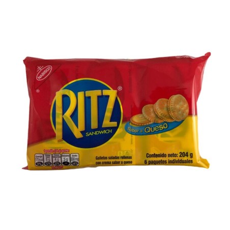 Galletas Ritz Sabor A Queso 6 Und 204gr