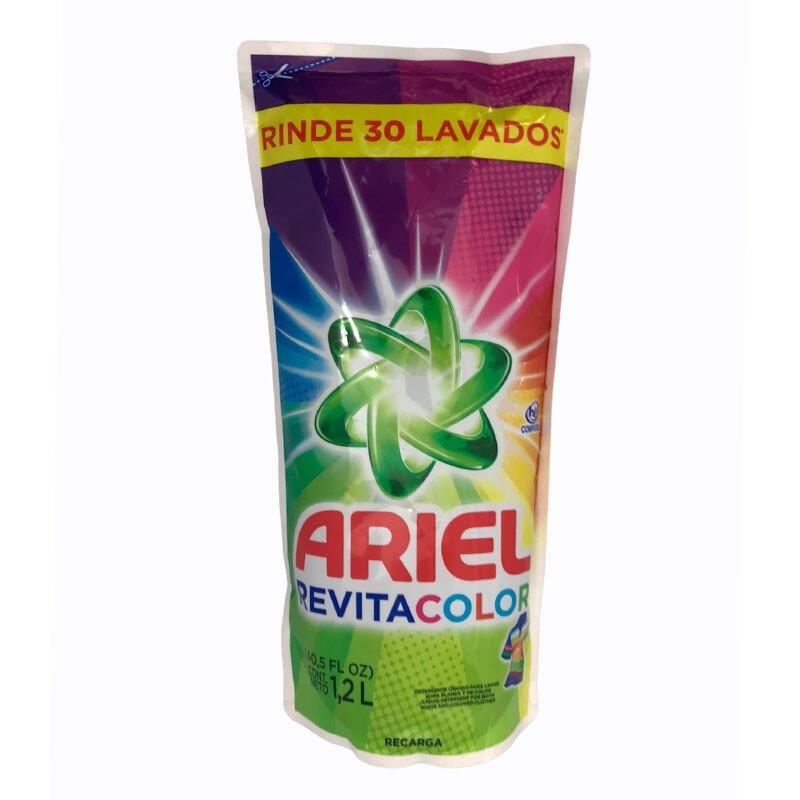 Detergente Líquido Ariel Revitacolor 1200ml