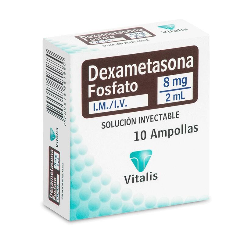 Dexametasona Vitalis Fracción 1 Ampolla 8mg