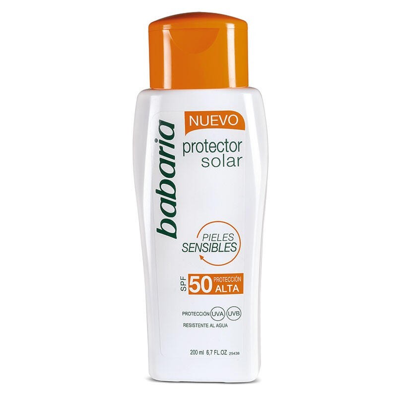 Protector Solar Babaria Pieles Sensibles Spf 50 200ml