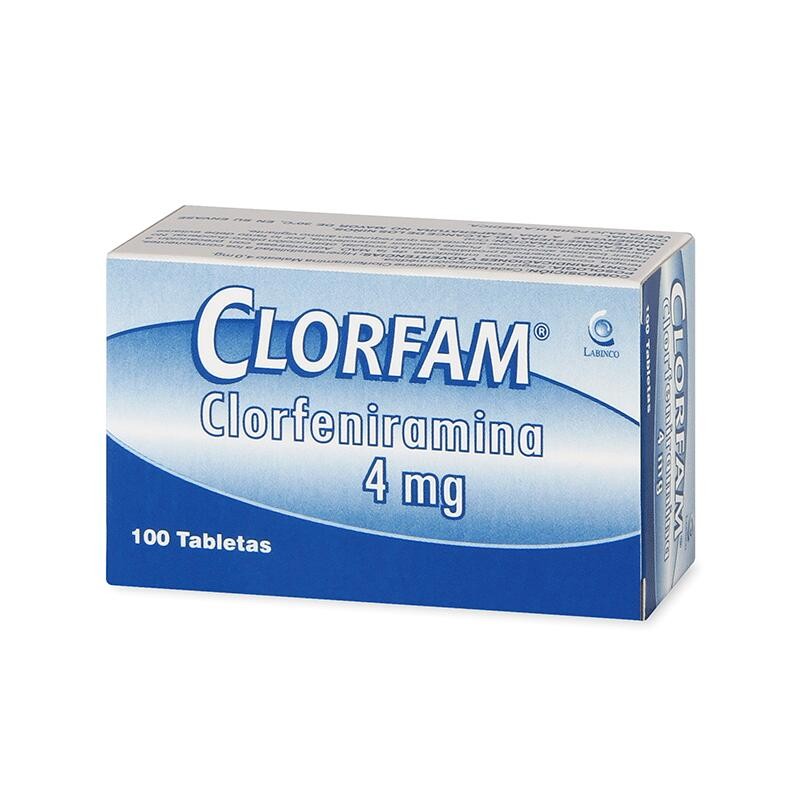 Clorfam Fracción 10 Tabletas 4mg