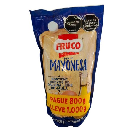 Salsa Fruco Mayonesa Pague 800 LLeve 1000G