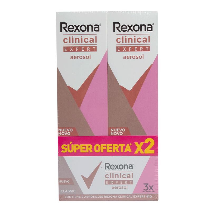 Desodorante Rexona Expert Woman 2 Und 182gr