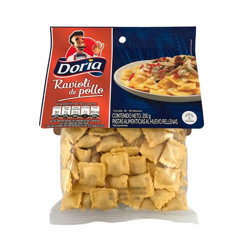 Pasta Ravioli De Pollo Doria 250gr