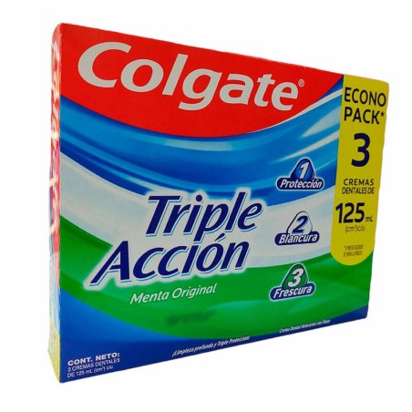 Crema Dental Colgate Triple Acción 3 Und 375mL