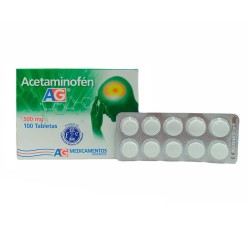 Acetaminofén AG Fracción 10 Tabletas 500mg