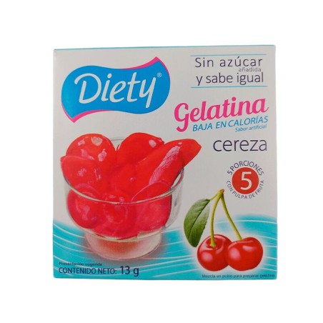 Gelatina Diety Cereza 13gr