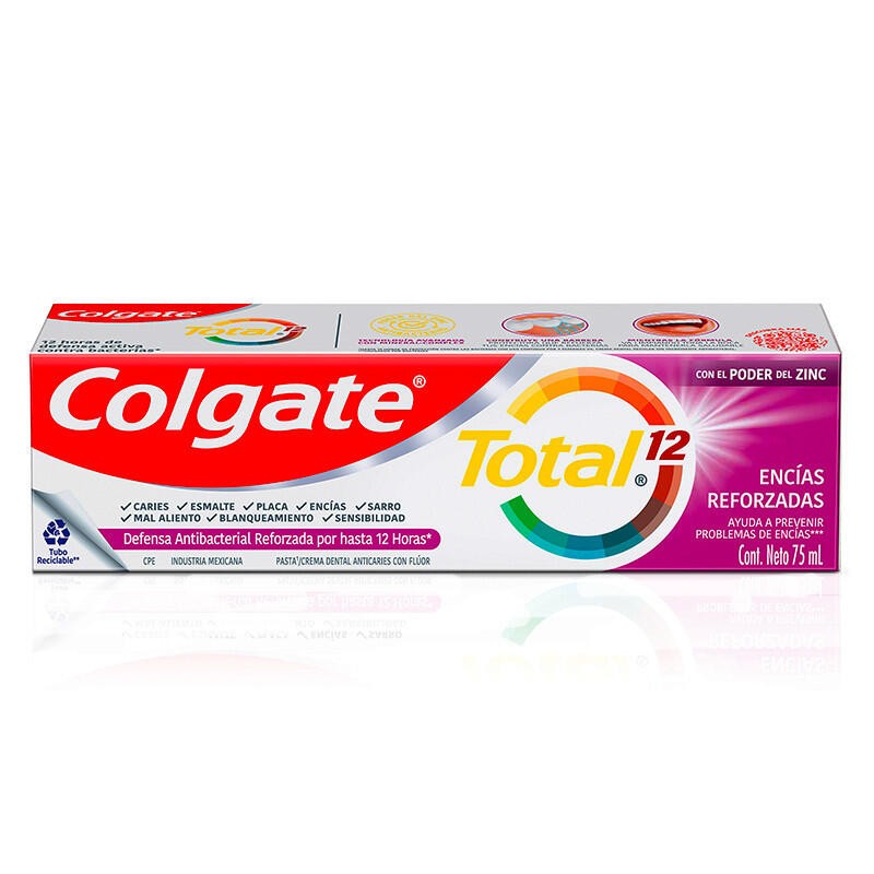 Crema Dental Colgate Total 12 Encías Saludables 75ml