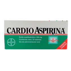 Cardioaspirina Bayer Fracción 10 Tabletas 100mg