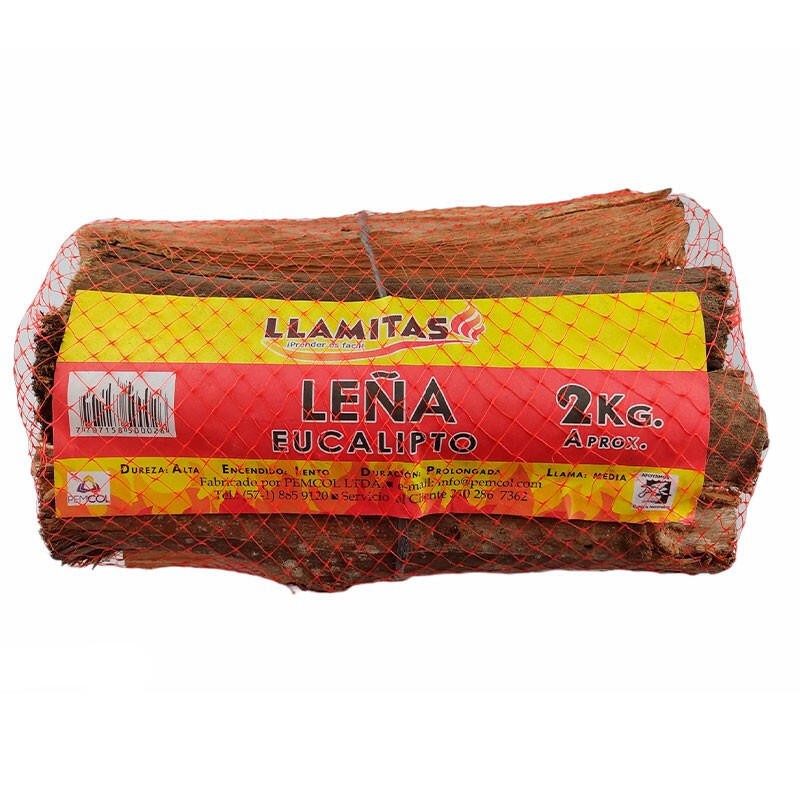 Leña Eucalipto Llamitas 2000gr