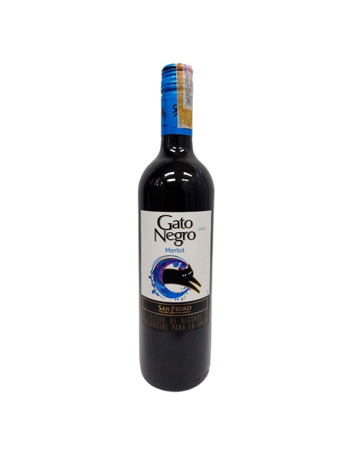 Vino Gato Negro Merlot 750mL