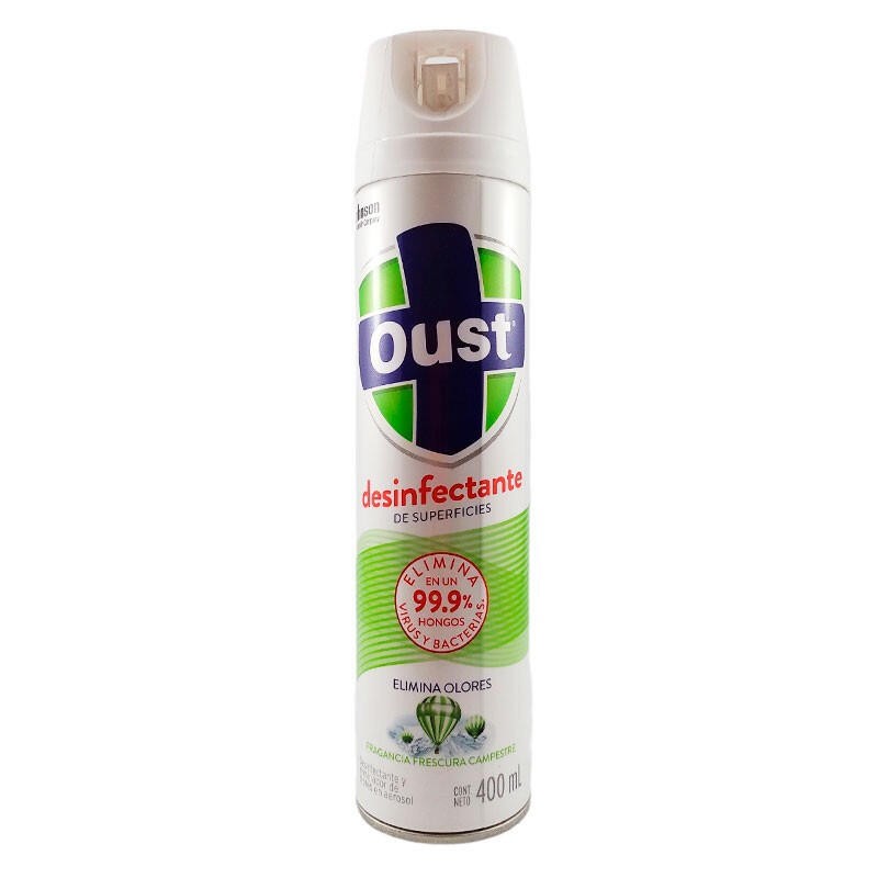 Desinfectante Oust Frescura Campestre Aerosol 400ml