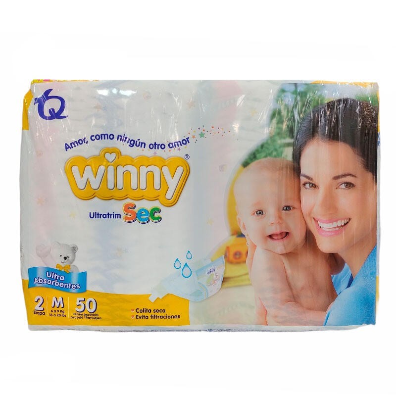 Pañales Winny Ultratrim Etapa 2 50 Und