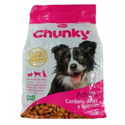 Chunky Adultos Cordero, arroz y salmón 1.500gr