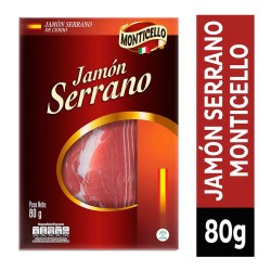 Jamón Serrano Monticello 80gr