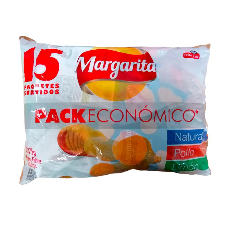 Papas Margarita Pack Económico Surtidas 15unds 375gr