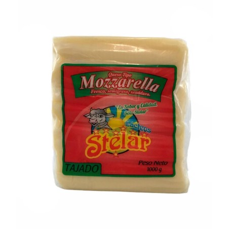 Queso Stelar Mozzarella Tajado 1000gr