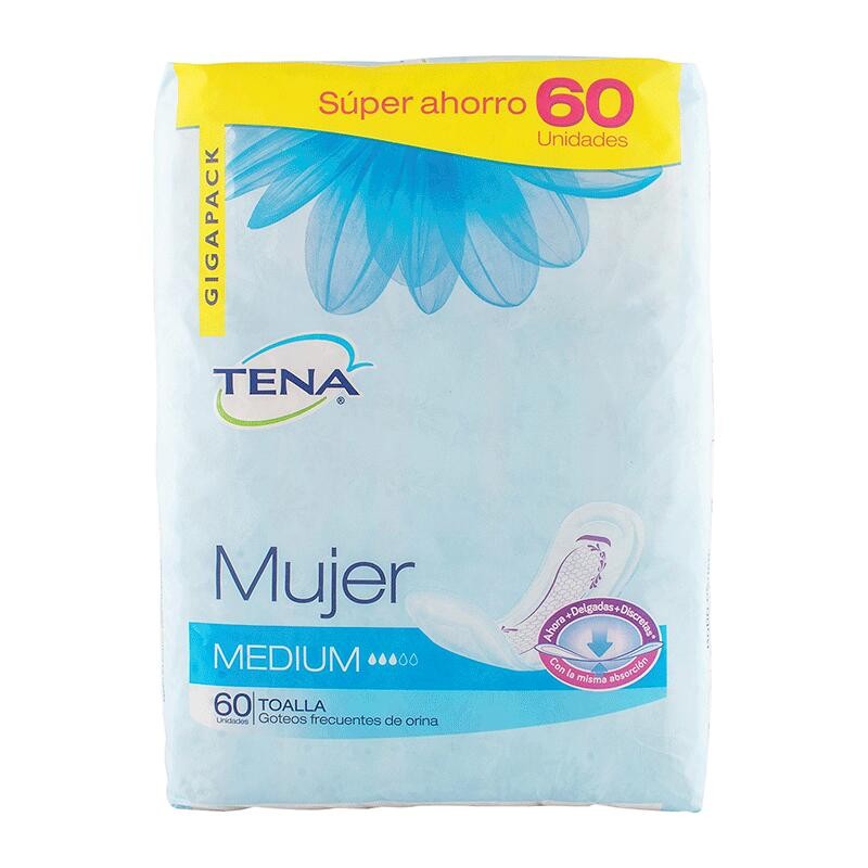 Toallas Tena Mujer Medium 60 Unidades