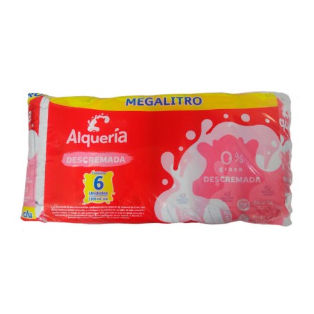 Leche Alquería Descremada 1.1Lt 6unds