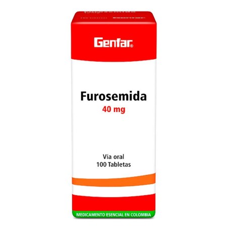 Furosemida Genfar Fracción 10 Tabletas 40mg