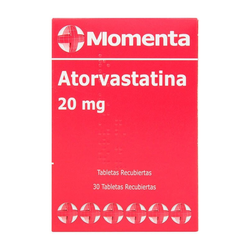 Atorvastatina Momenta 30 Tabletas 20mg