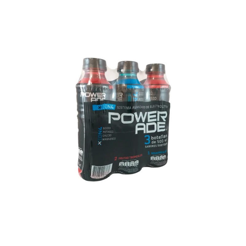 Hidratante Powerade 3 Und 500mL c/u