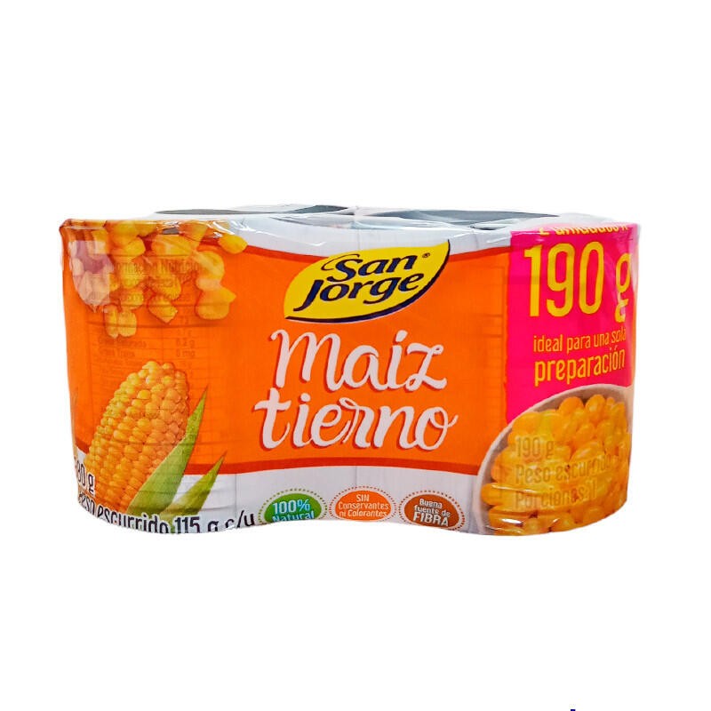 Maíz Tierno San Jorge 190gr 2unds