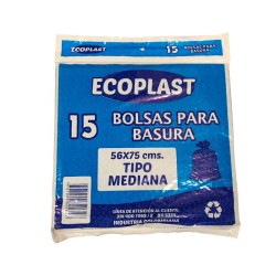 Bolsa Ecoplast Mediana 56x75cm 15 Und