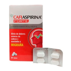 Cafiaspirina Bayer Fracción 4 Tabletas