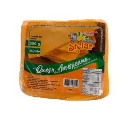 Queso Tipo Americano Tajado Stellar 500gr