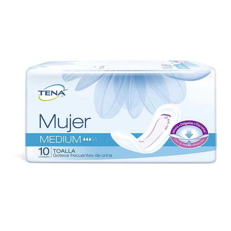 Toallas Tena Mujer Medium 10 Und