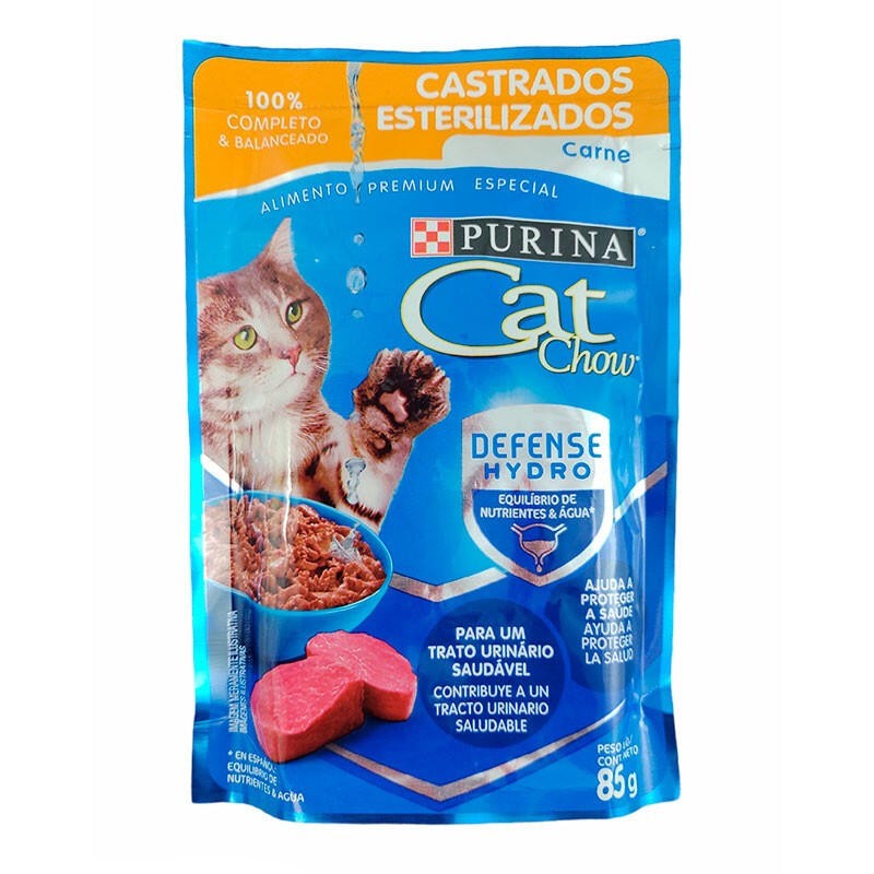 Cat Chow Adultos Esterilizados Carne 85gr