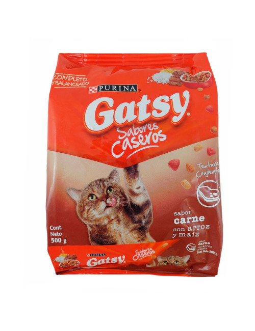 Gatsy Carne Arroz y Maíz 500gr