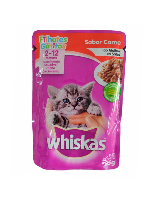 Whiskas Carne 2-12 meses 85gr