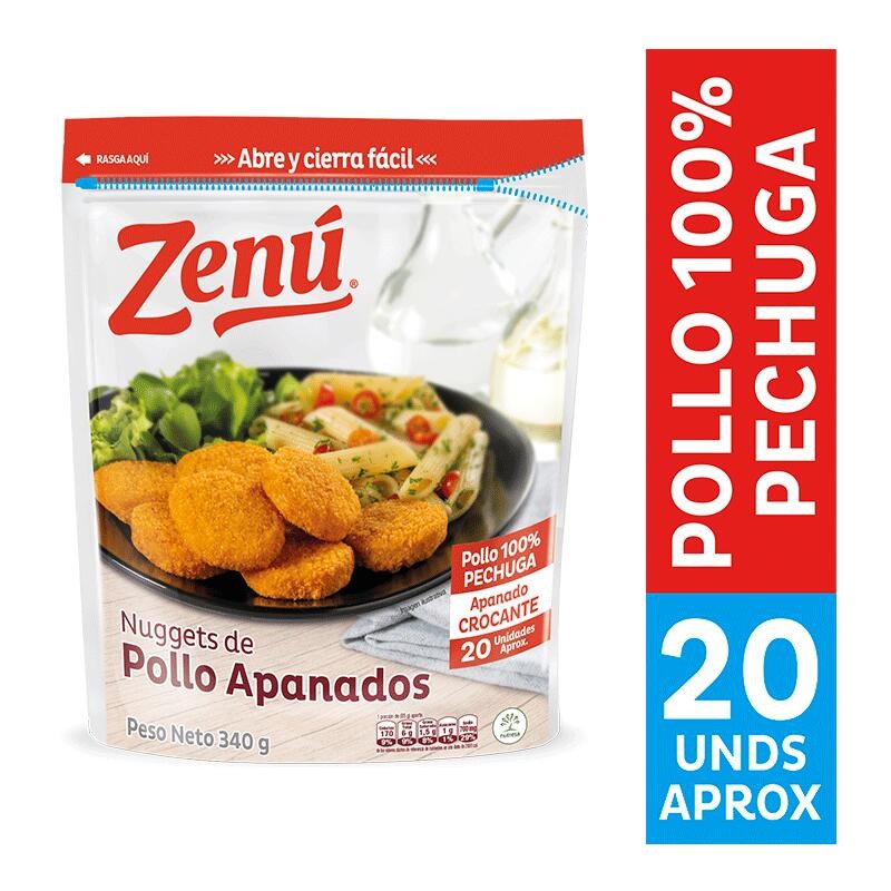 Nuggets de Pollo Apanados Zenú 20 Und 340gr