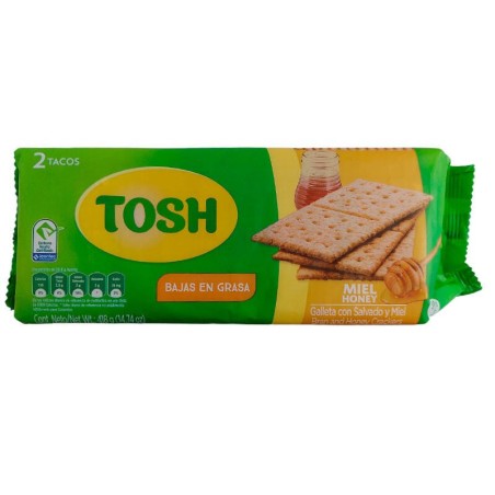 Galletas Tosh Miel 2 Taco 418gr