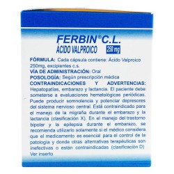 Ferbin C.L Novamed 50 Cápsulas 250mg