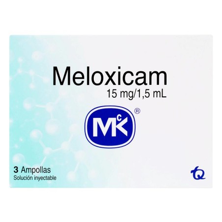 Meloxicam Mk Fración 1 Ampolla 15mg 1.5ml