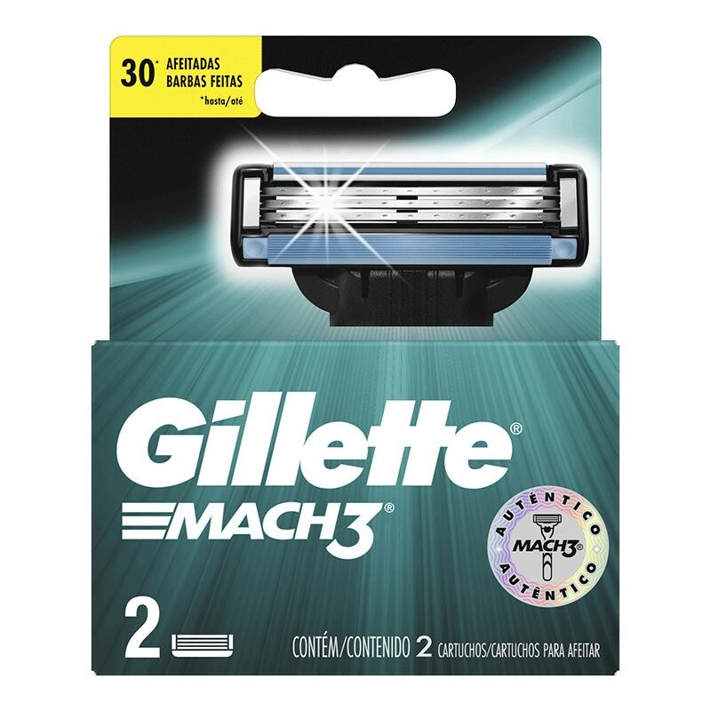 Repuesto Maquina de Afeitar Gillette Mach3 2 Und